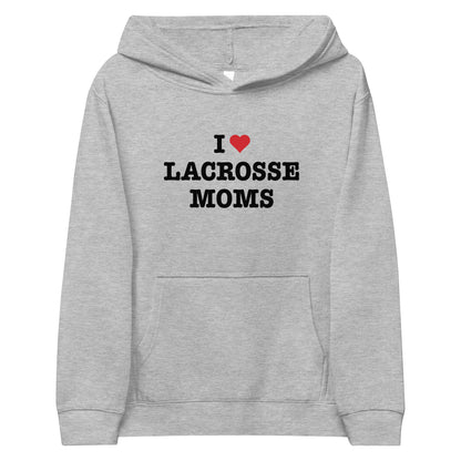 I Heart Lacrosse Moms Hoodie (Youth)