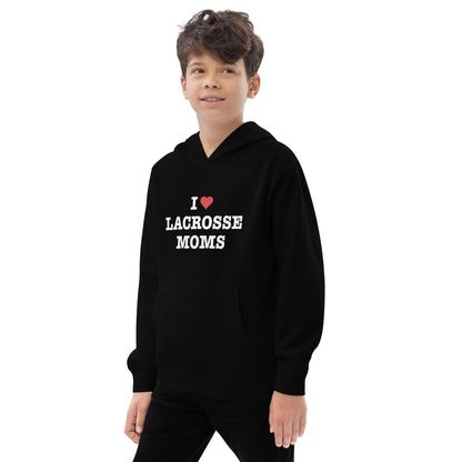 I Heart Lacrosse Moms Hoodie (Youth)