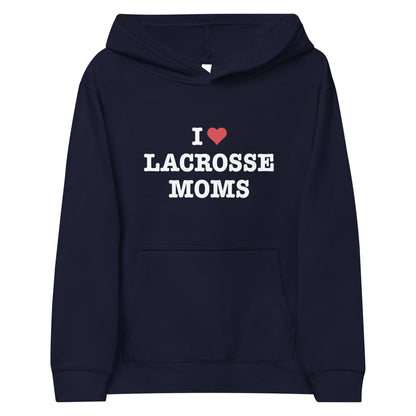 I Heart Lacrosse Moms Hoodie (Youth)