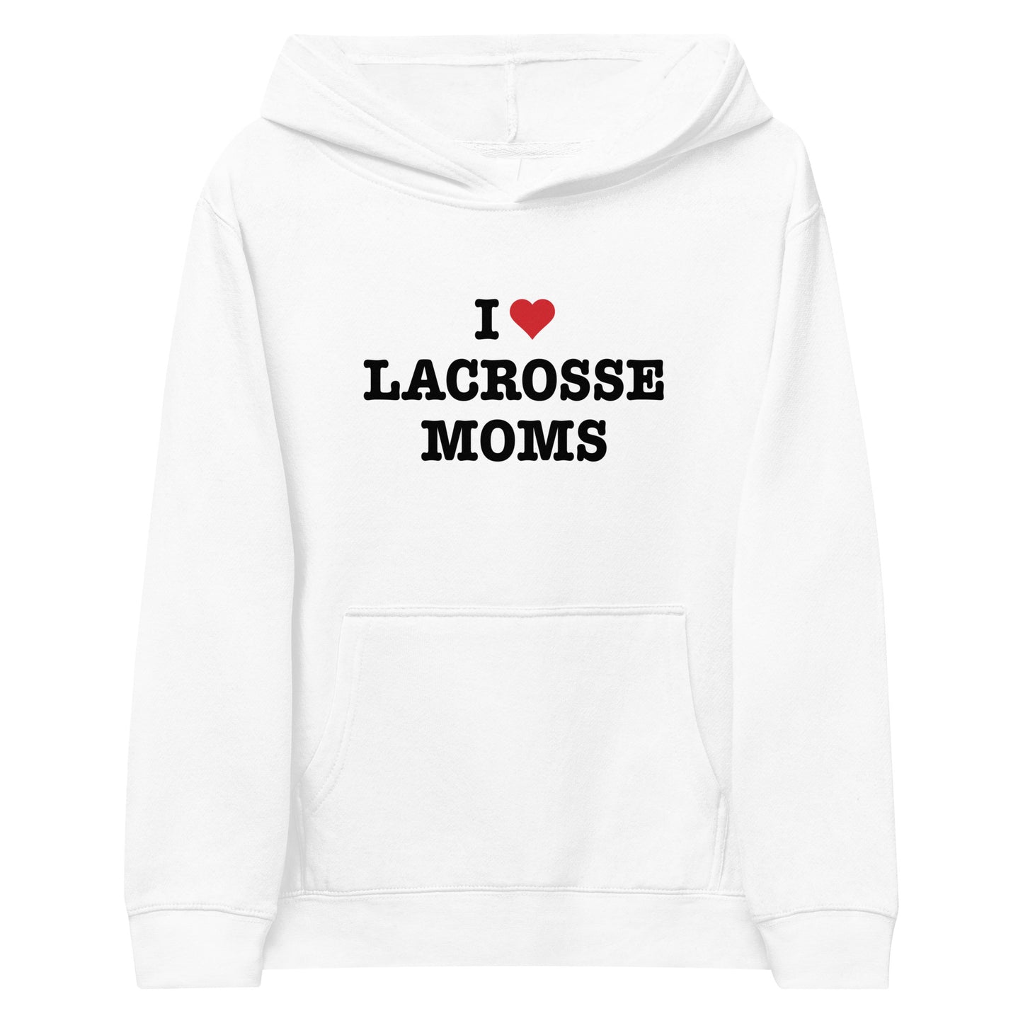 I Heart Lacrosse Moms Hoodie (Youth)