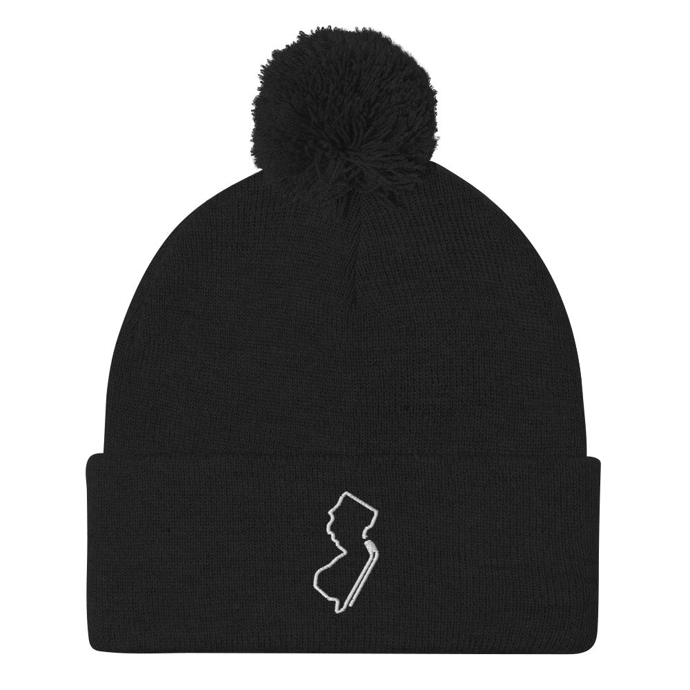 New Jersey Hockey Pom-Pom Beanie