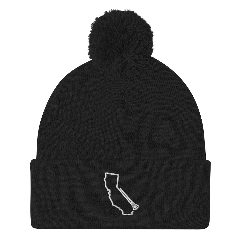 California Lacrosse Pom-Pom Beanie