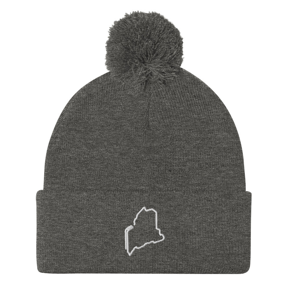 Maine Hockey Pom-Pom Beanie