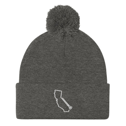 California Lacrosse Pom-Pom Beanie