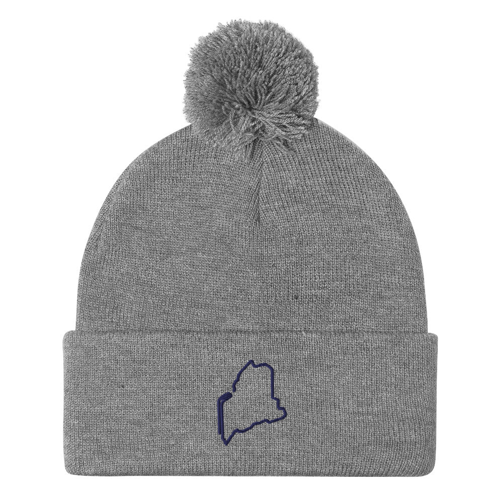 Maine Hockey Pom-Pom Beanie