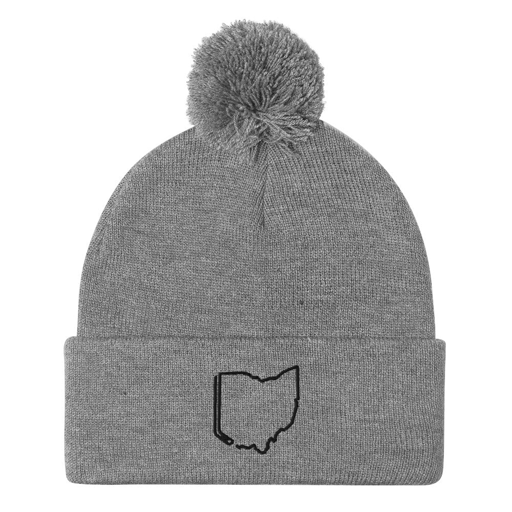 Ohio Hockey Pom-Pom Beanie