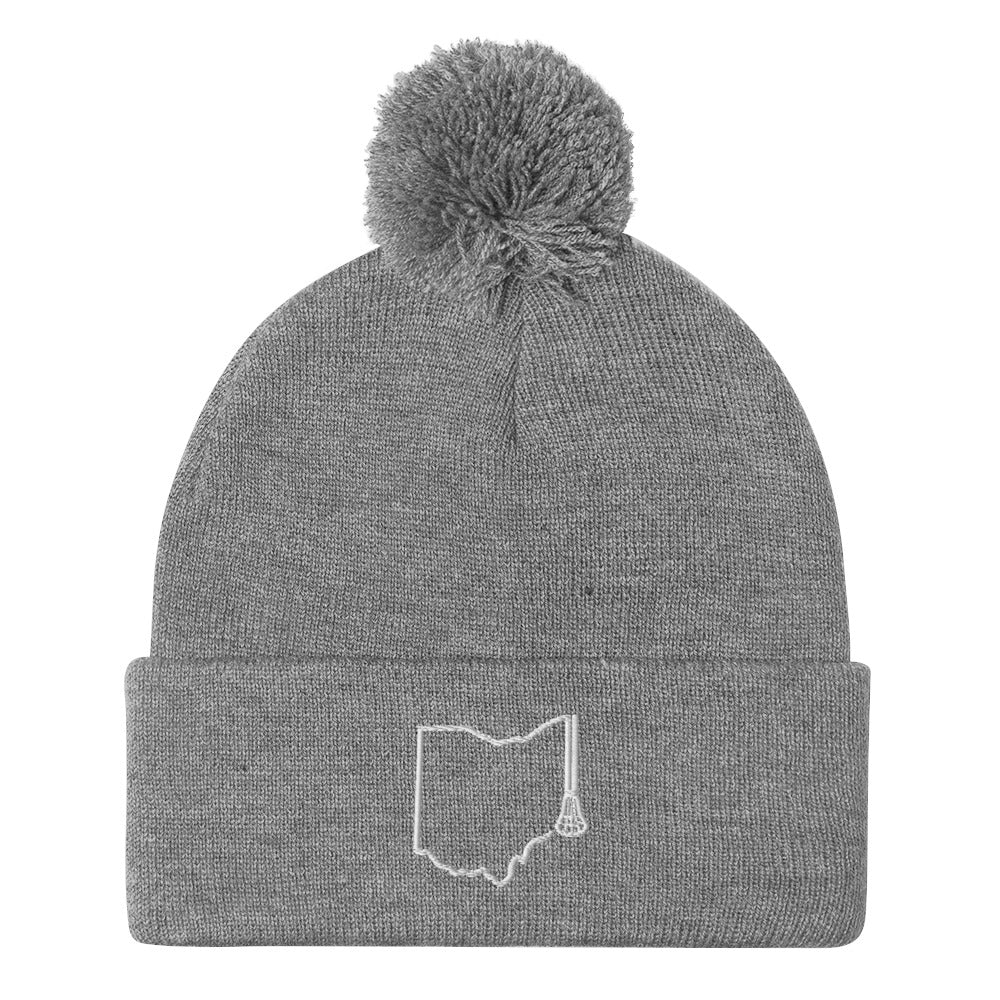 Ohio Lacrosse Pom-Pom Beanie