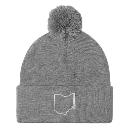 Ohio Lacrosse Pom-Pom Beanie