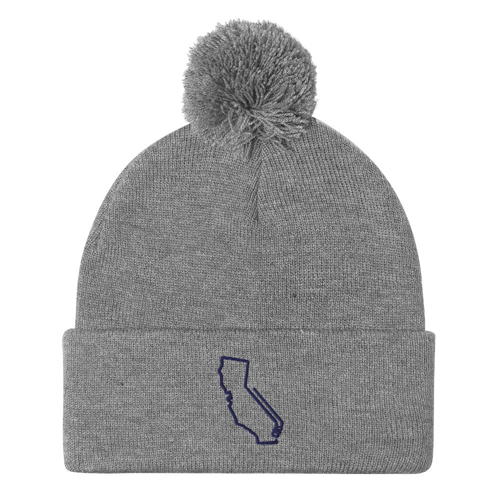 California Hockey Pom-Pom Beanie