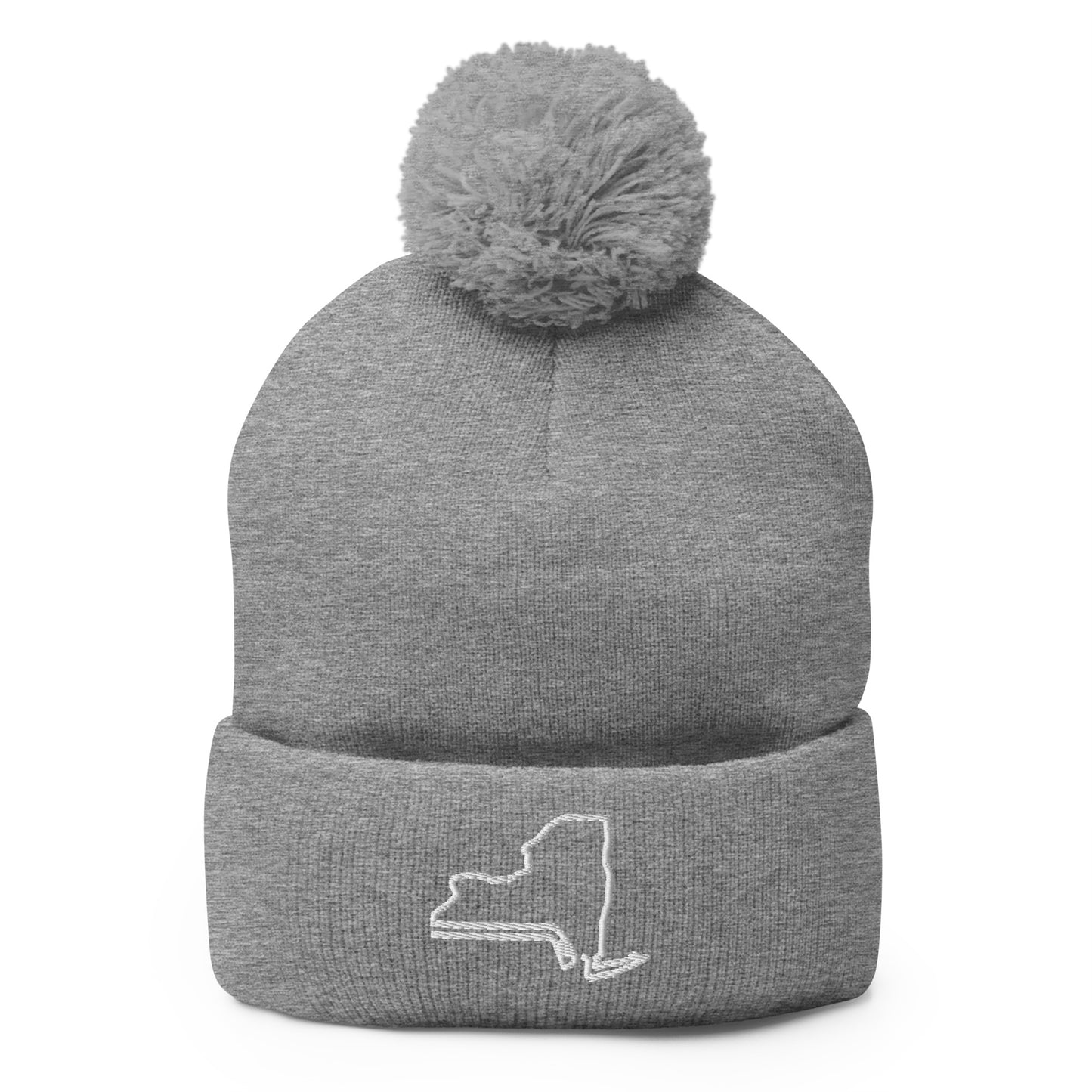 New York Hockey Pom-Pom Beanie