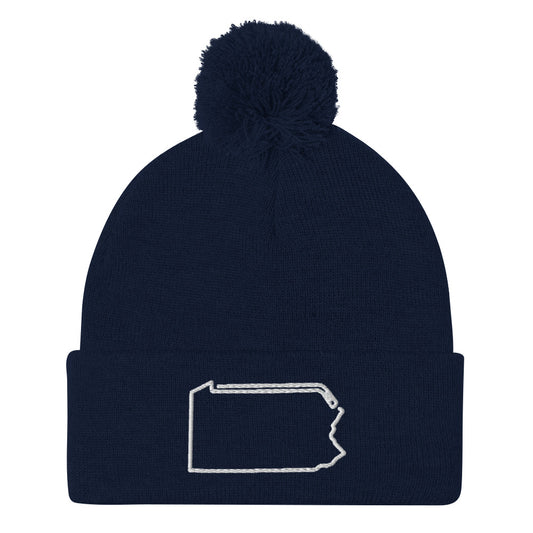 Pennsylvania Hockey Pom-Pom Beanie