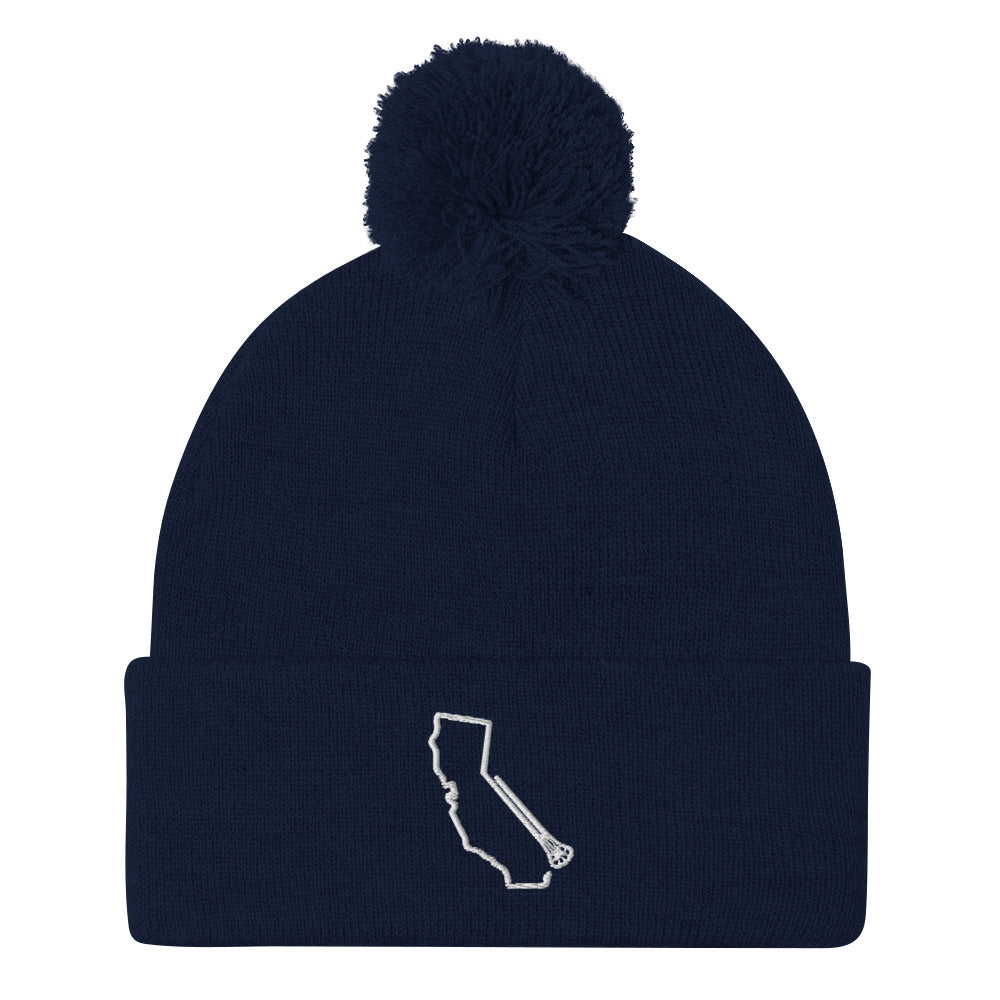 California Lacrosse Pom-Pom Beanie