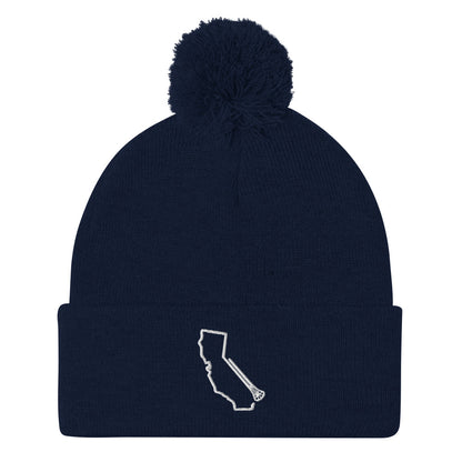 California Lacrosse Pom-Pom Beanie