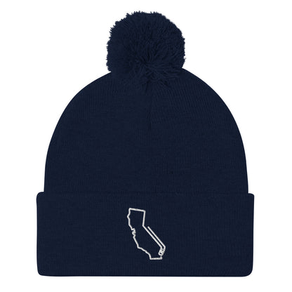 California Hockey Pom-Pom Beanie