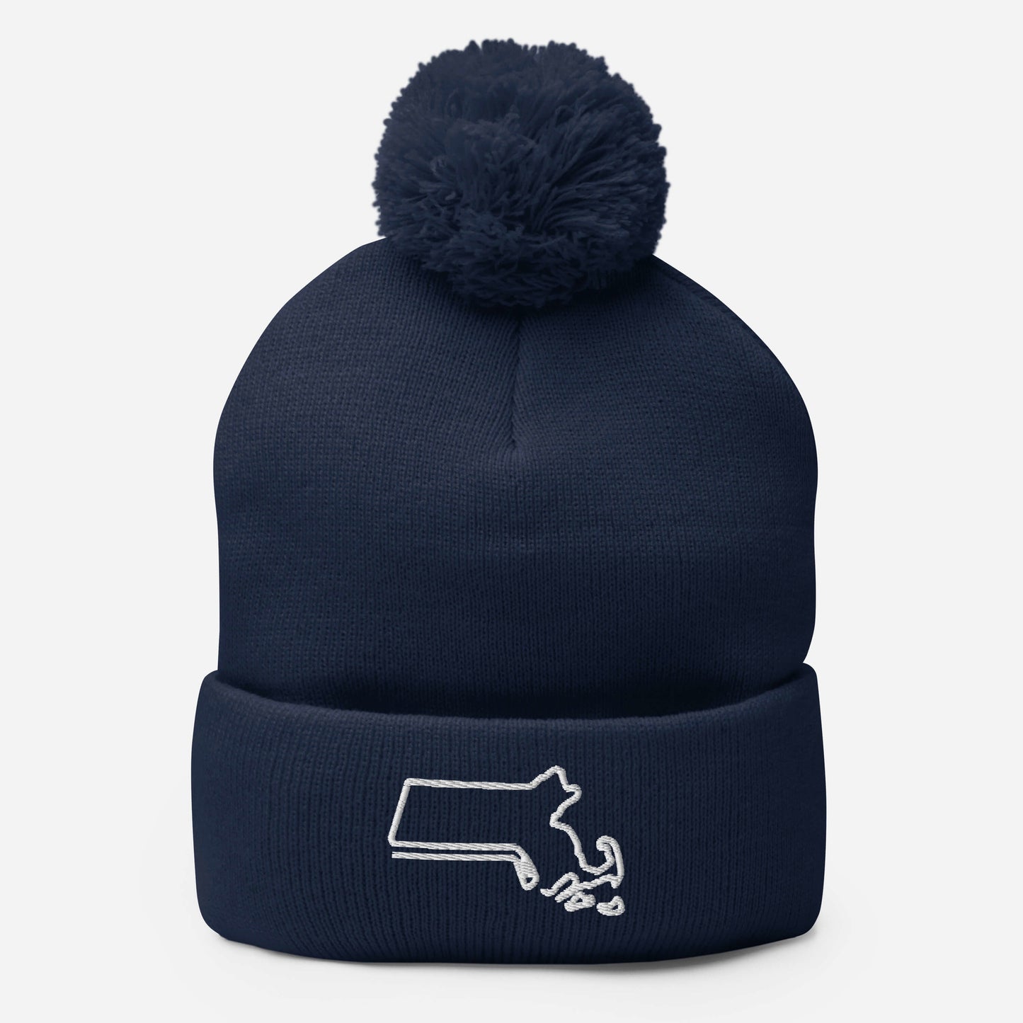 Massachusetts Hockey Pom-Pom Beanie