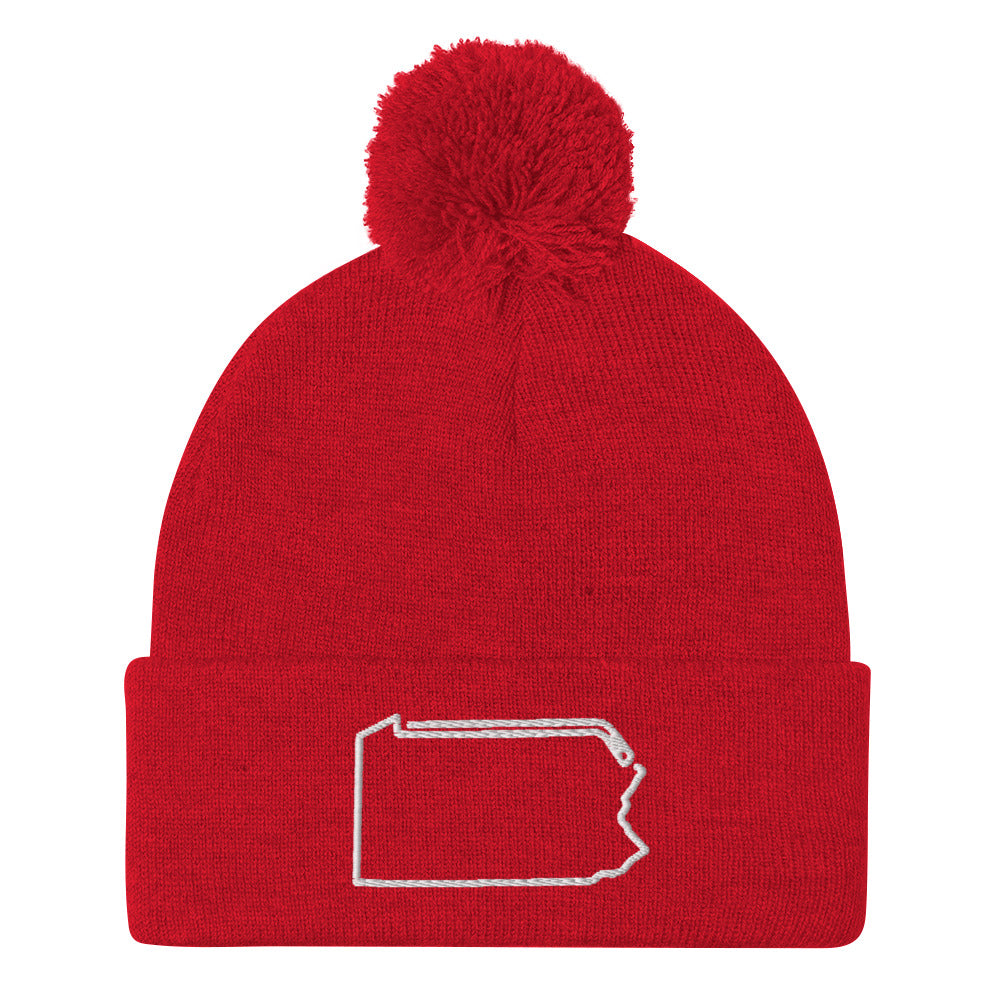 Pennsylvania Hockey Pom-Pom Beanie