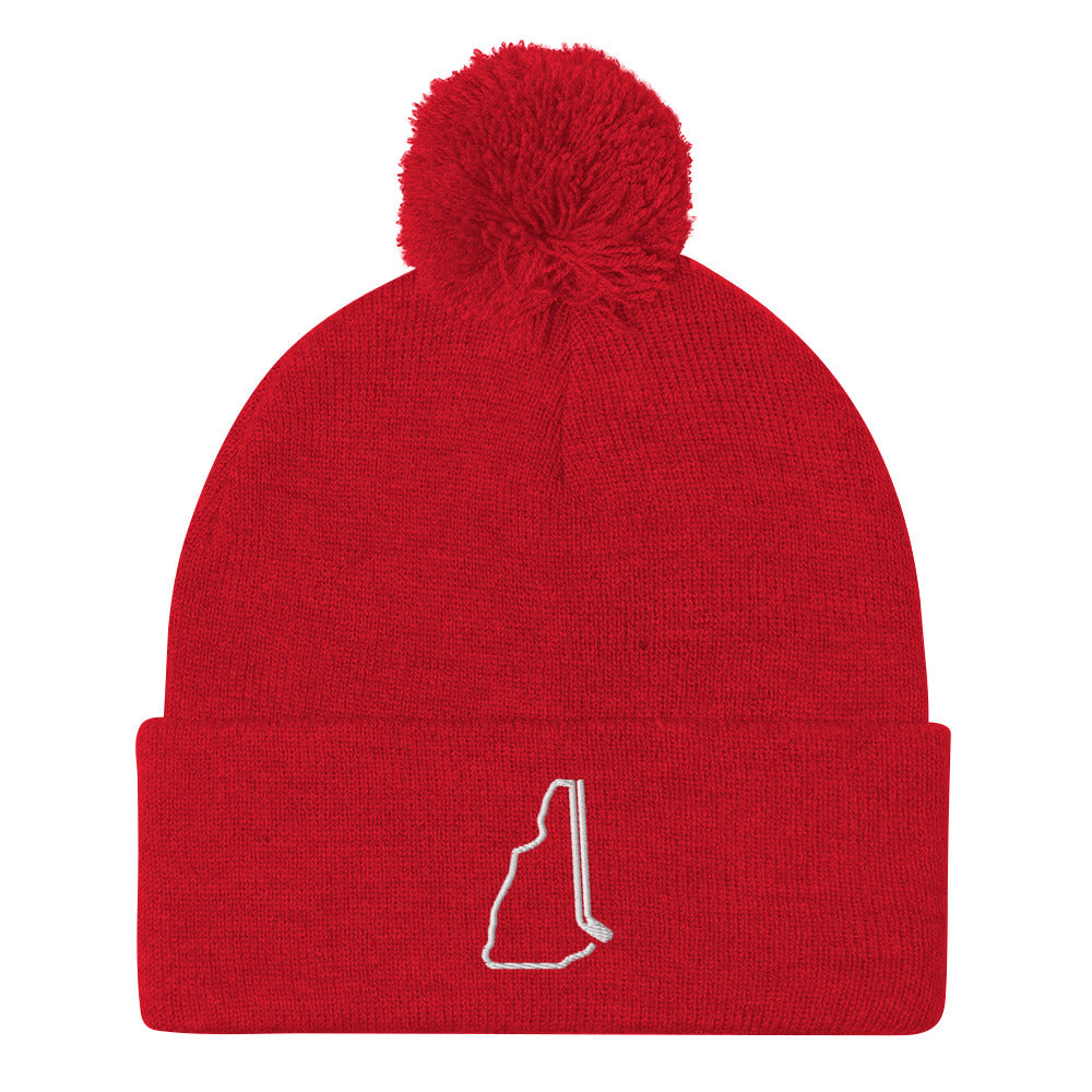 New Hampshire Hockey Pom-Pom Beanie