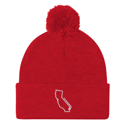 California Hockey Pom-Pom Beanie