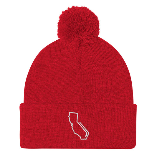 California Hockey Pom-Pom Beanie