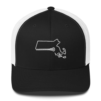 Massachusetts Lacrosse Trucker Cap