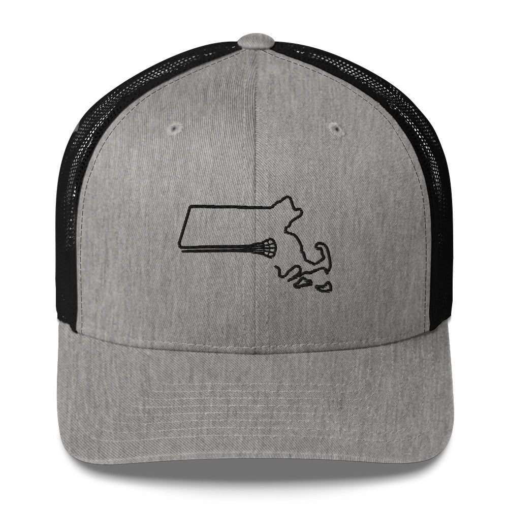 Massachusetts Lacrosse Trucker Cap