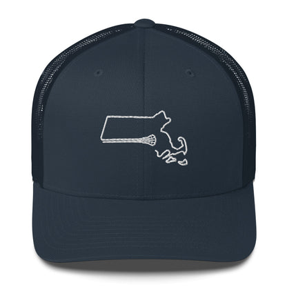 Massachusetts Lacrosse Trucker Cap