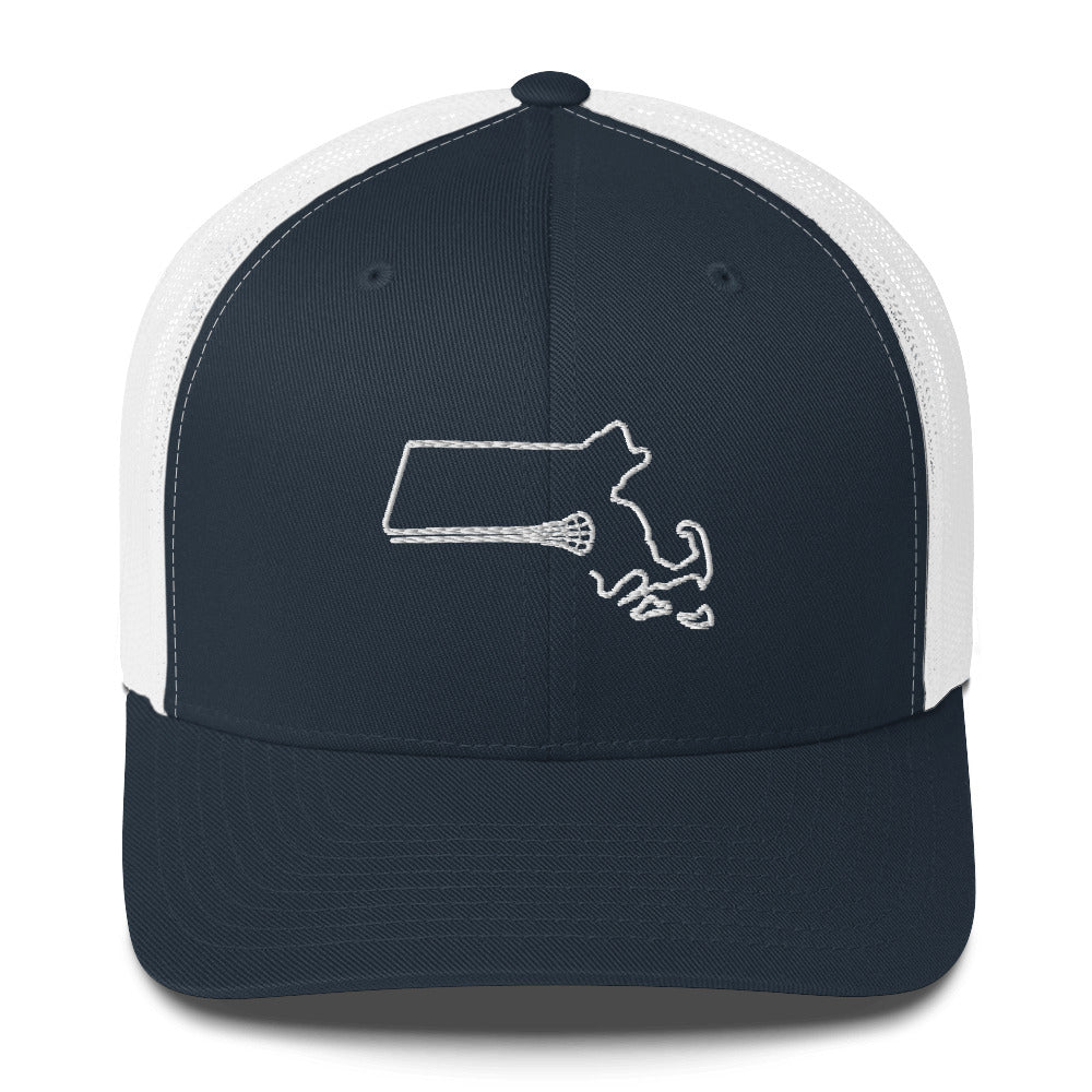 Massachusetts Lacrosse Trucker Cap