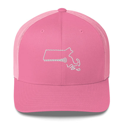 Massachusetts Lacrosse Trucker Cap