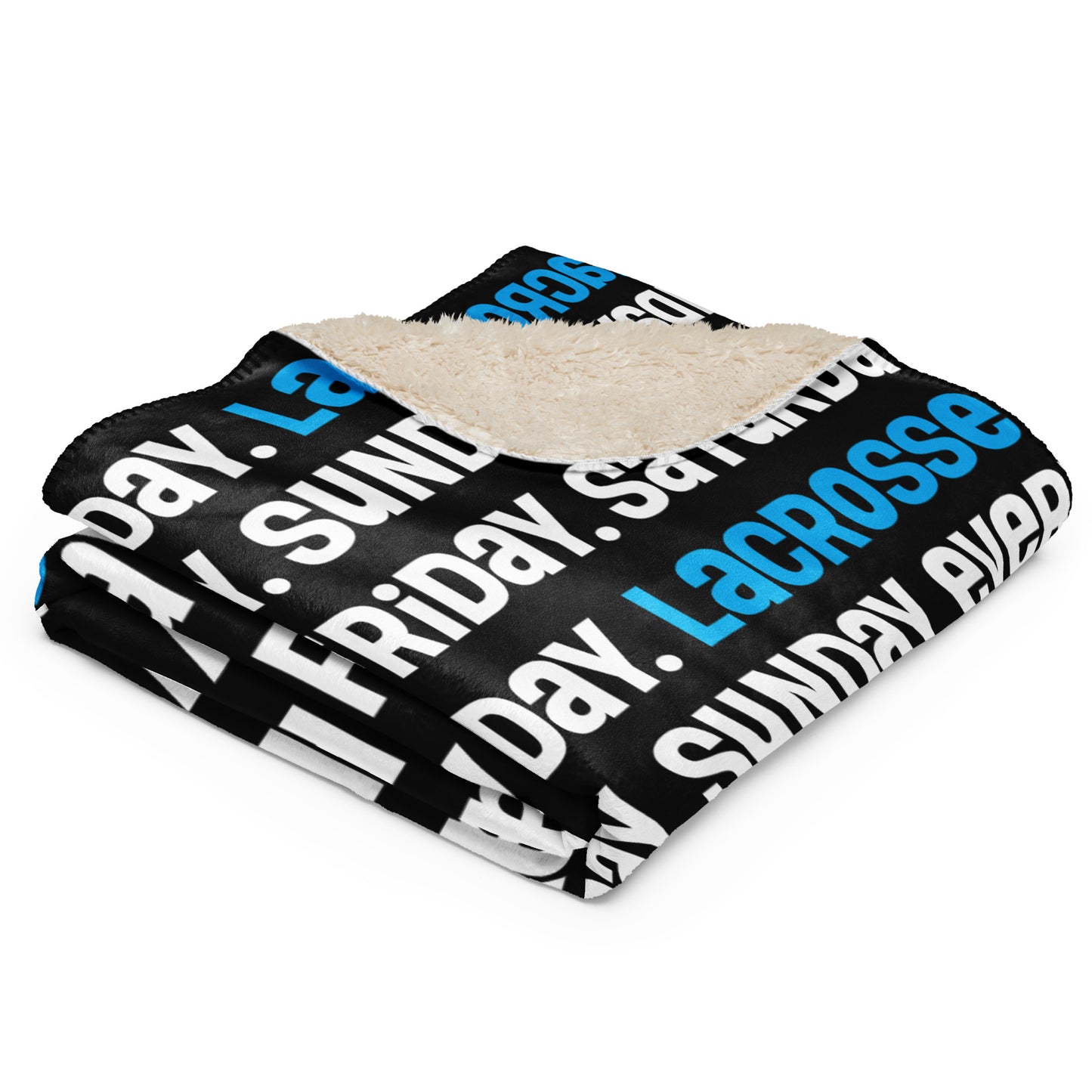 Always Lacrosse Sherpa blanket (black)