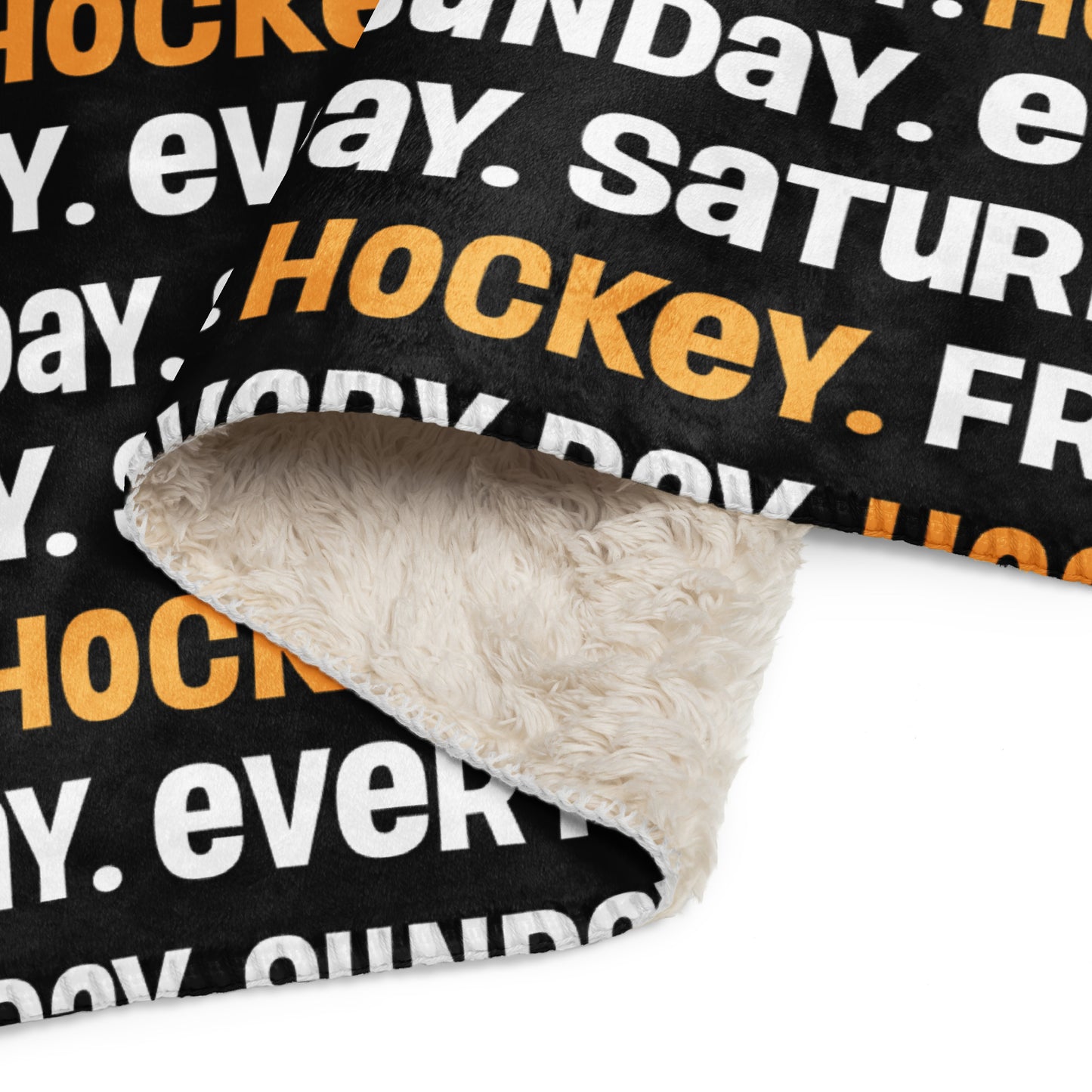 Always Hockey Sherpa Blanket (black)