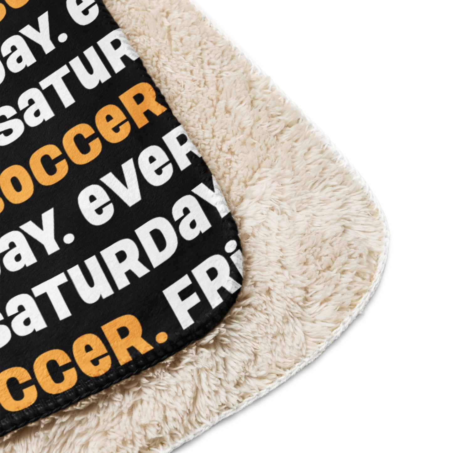 Always Soccer Sherpa blanket (black)