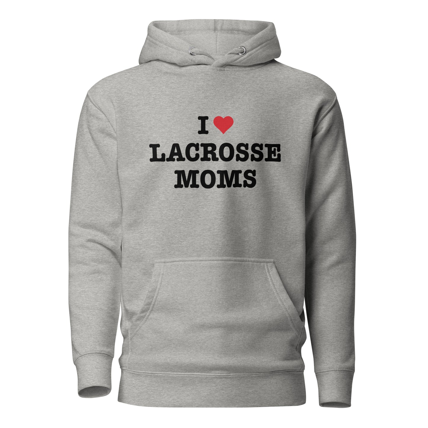 I Heart Lacrosse Moms Hoodie