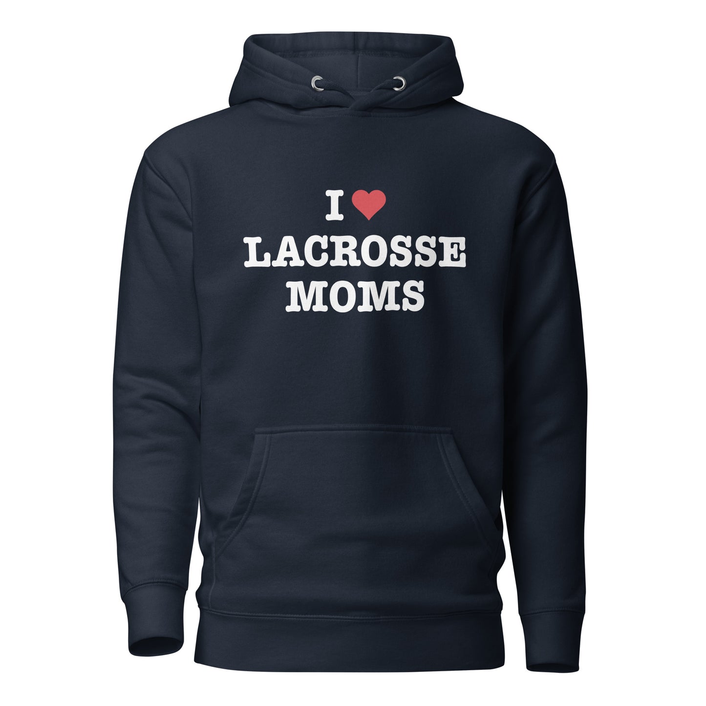 I Heart Lacrosse Moms Hoodie