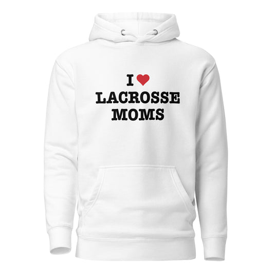 I Heart Lacrosse Moms Hoodie