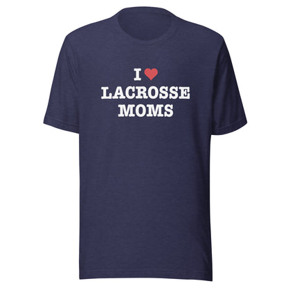 I Heart Lacrosse Moms Tee