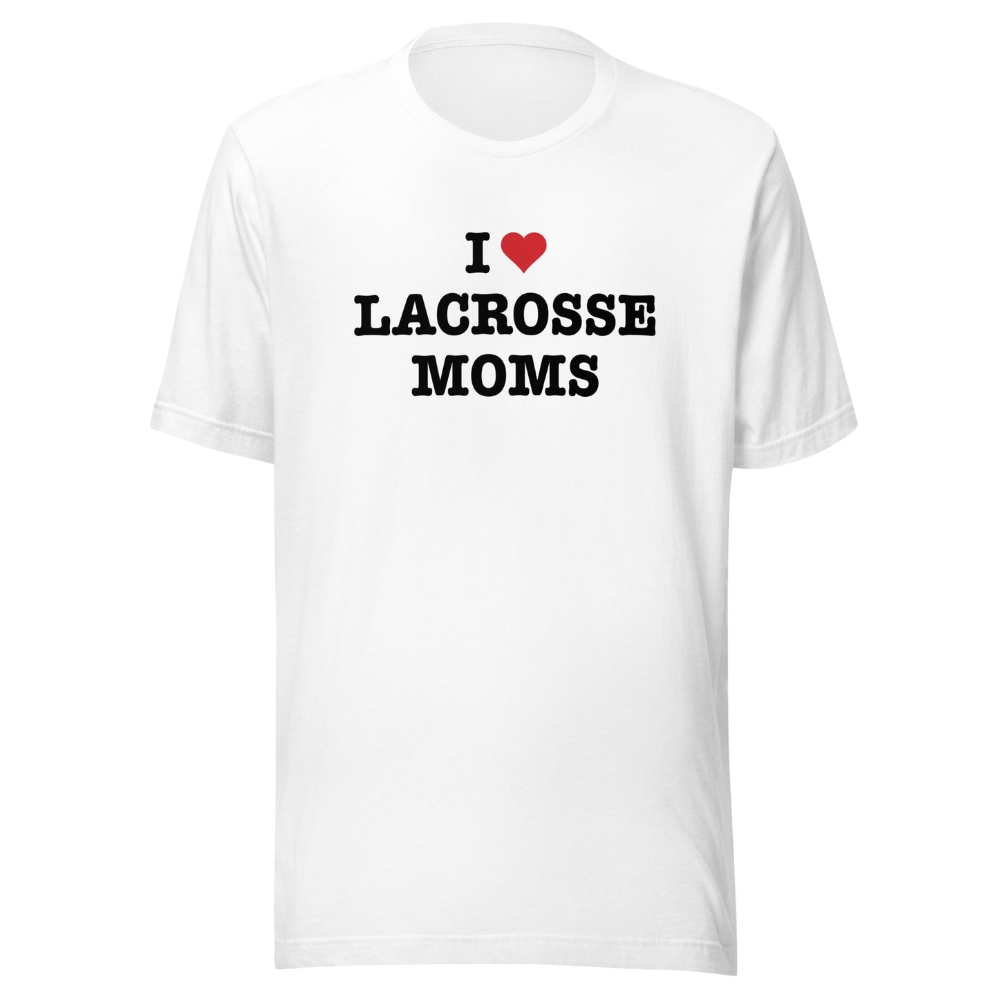 I Heart Lacrosse Moms Tee