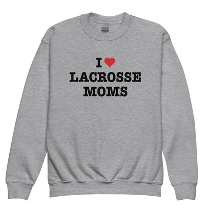 I Heart Lacrosse Moms Sweatshirt (Youth)