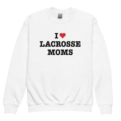 I Heart Lacrosse Moms Sweatshirt (Youth)